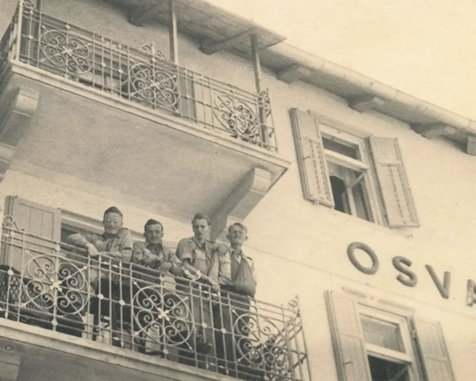 Hotel Oswald used during World War II as a hospital for German soldiers.