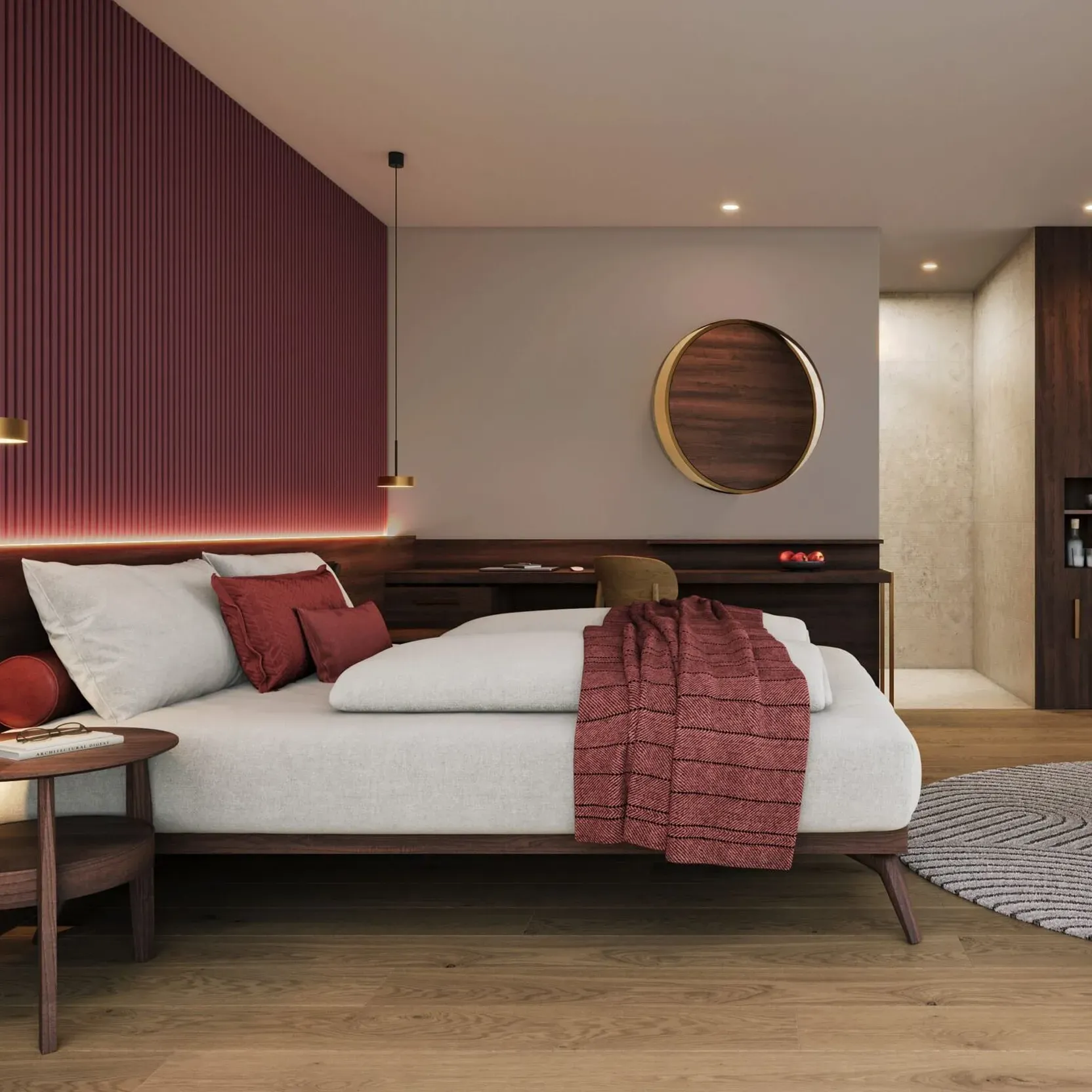 Una camera del Grand Hotel Oswald