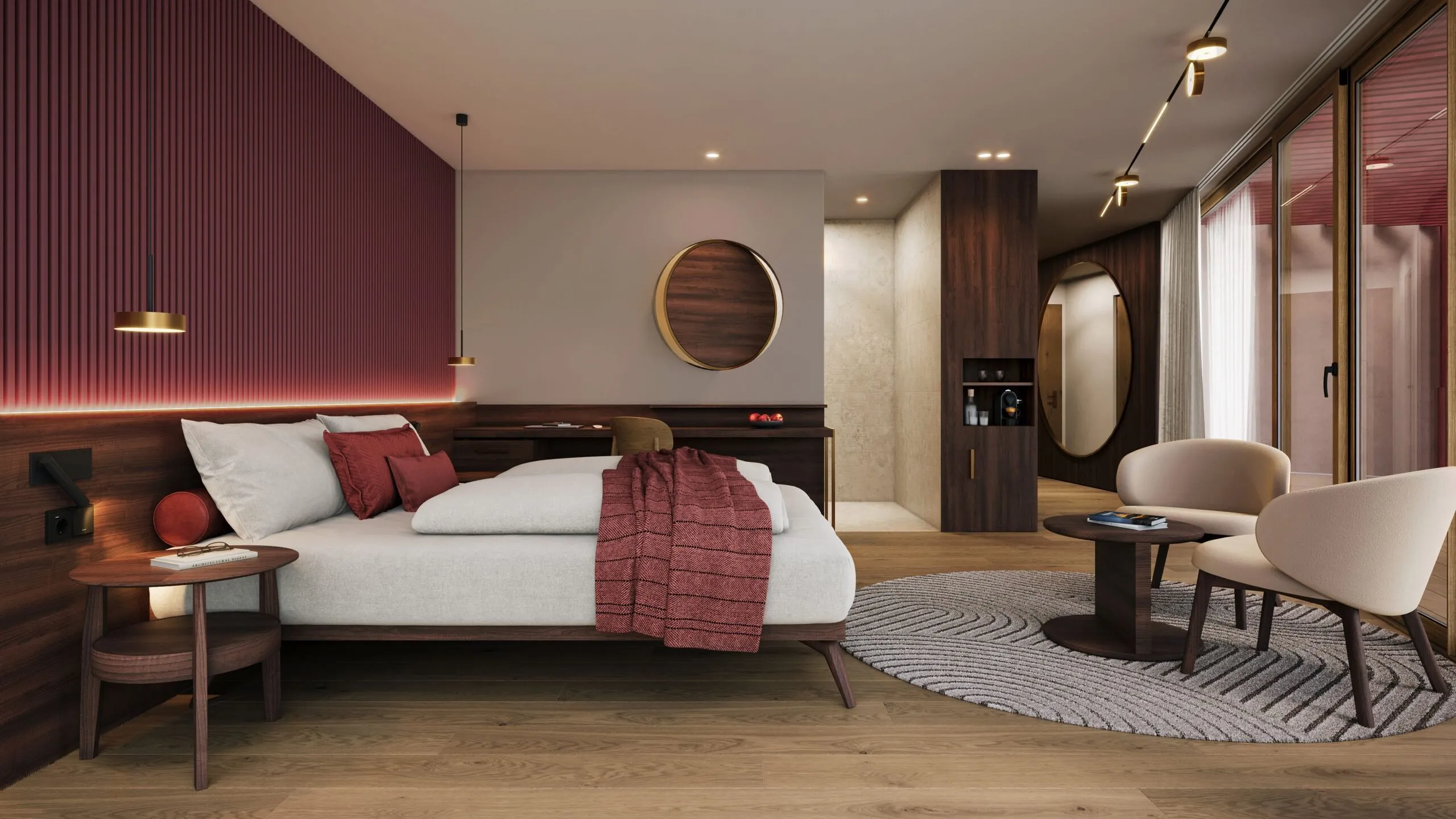 Una camera del Grand Hotel Oswald